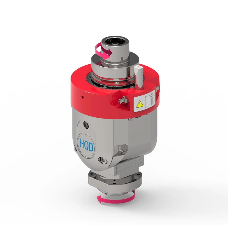 Adjustable HSK63F angle head with ER25 tooling
